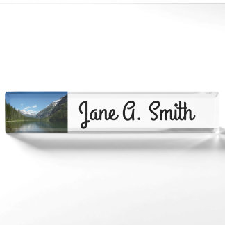 Avalanche Lake I in Glacier National Park Nameplate