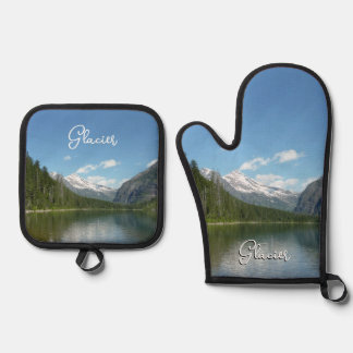 Avalanche Lake I in Glacier National Park Oven Mitt & Pot Holder Set