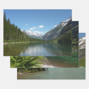 Avalanche Lake I in Glacier National Park Wrapping Paper Sheet