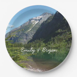 Avalanche Lake II in Glacier National Park Paper Plate
