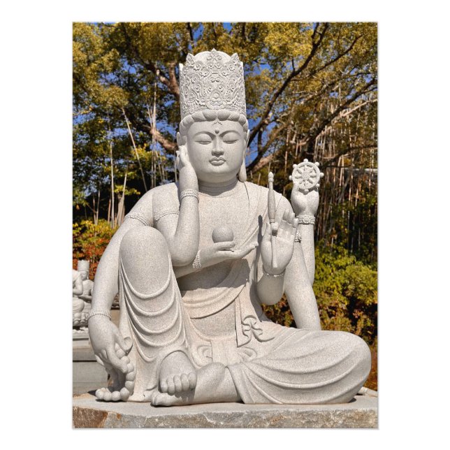 Avalokiteshvara Statue, Ishiteji Temple Photo Print (Front)