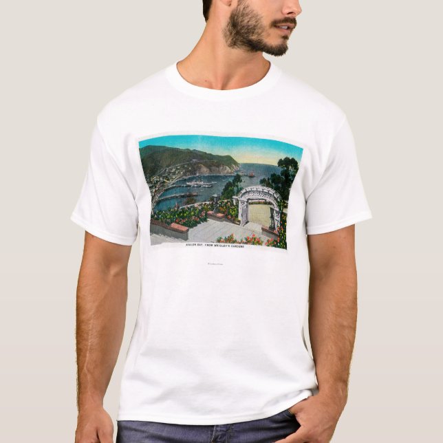 Avalon Bay from Wrigley's Gardens T-Shirt (Front)