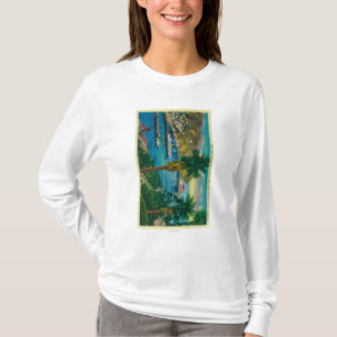 Avalon Bay, Santa Catalina Island from Skyline T-Shirt