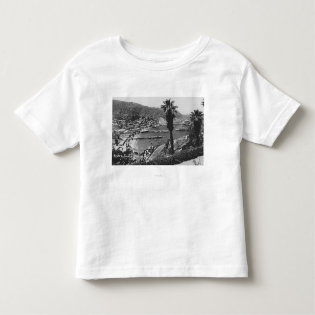 Avalon, CA Santa Catalina Island View of Harbour Toddler T-Shirt (Front)