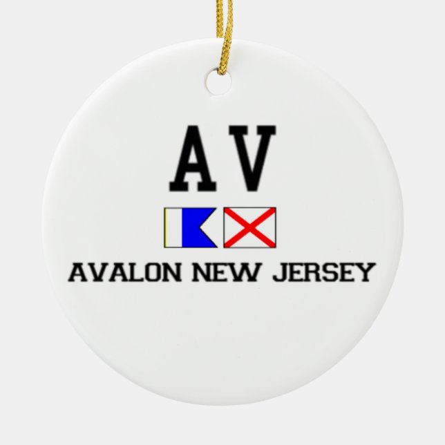 Avalon. Ceramic Tree Decoration (Front)