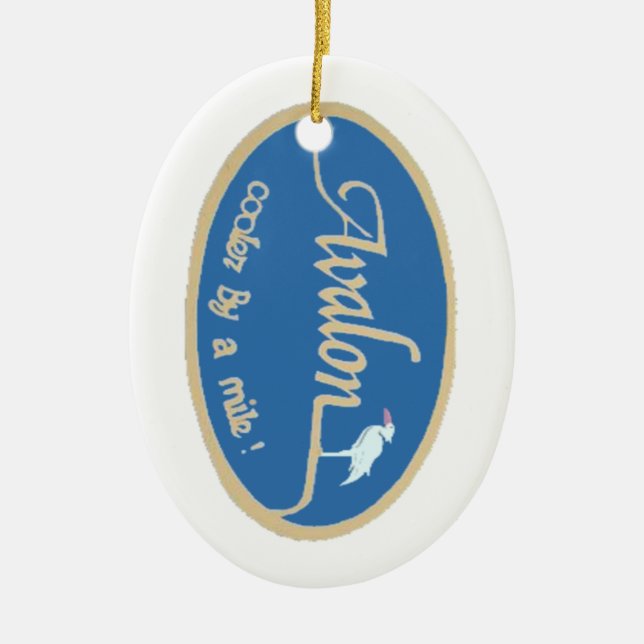 Avalon. Ceramic Tree Decoration (Front)