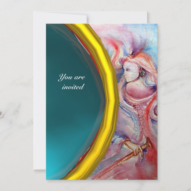 AVALON , gem blue Invitation (Front)