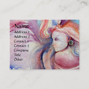 AVALON / Magic and Mystery Pink Blue Fantasy Business Card