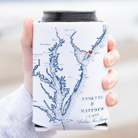 Avalon New Jersey Elegant Wedding Can Cooler