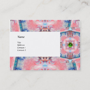 AVALON PSYCHEDELIC ,pink purple blue gem emerald Business Card