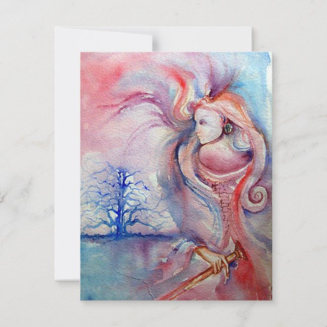 AVALON , soft pink purple blue Invitation (Front)