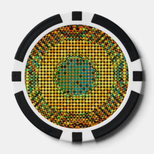 Avangarde Poker Chips, Dark Blue Solid Edge Chips