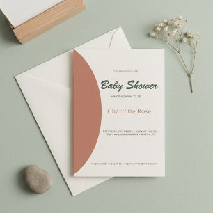Avant-Garde Boho Baby Shower Invitation   Neutral 