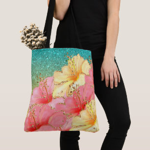Avant Garde Floral Tote See Back Bag