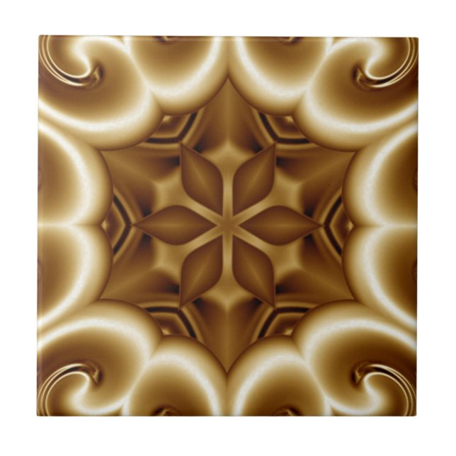 Avant-Garde ~ Gold ~ Brushed Gold 03 A ~  Tile (Front)