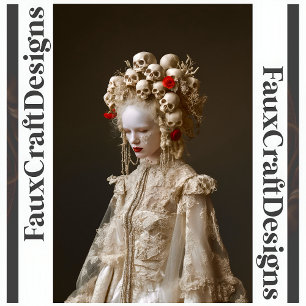 Avant-Garde Gothic Baroque Woman Decoupage Lef 120 Tissue Paper