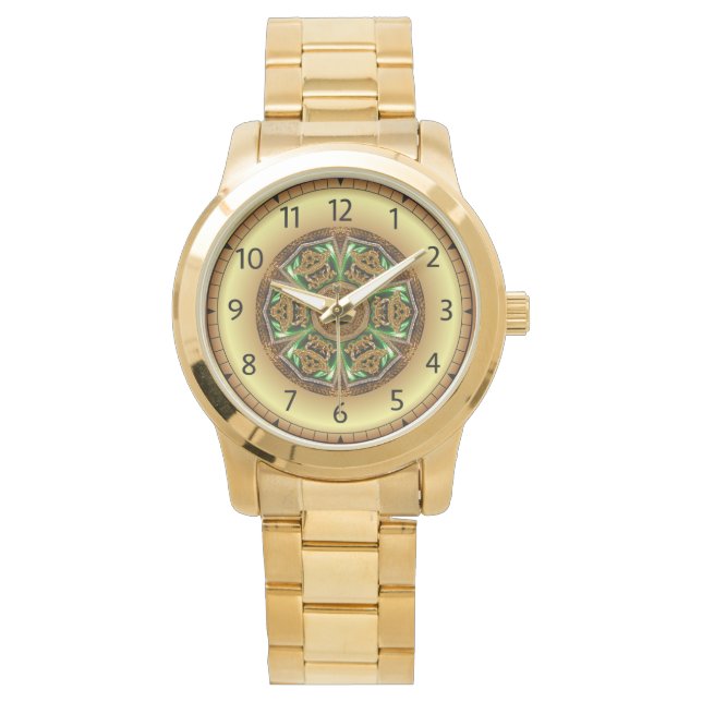 Avant - Garde, Green and Gold, Design KNF 1 ~  Watch (Front)