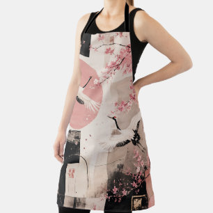 Avant-Garde Sakura & Cranes Harmony Apron