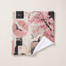 Avant-Garde Sakura & Cranes Harmony