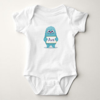 Ava's Adventures with the Blue Monster Baby Bodysuit