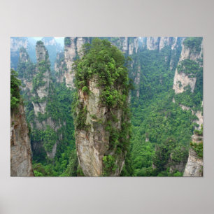 Avatar Mountains Zhangjiajie National Forest Park Poster