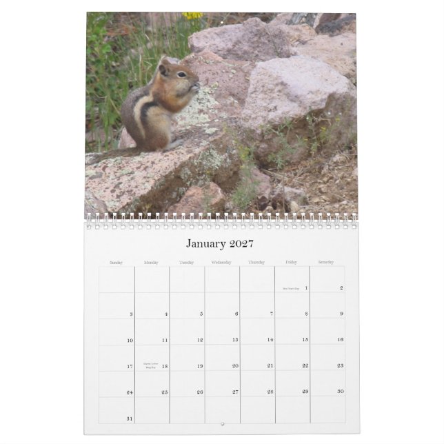 Avatar Properties Nature Calendar (Jan 2027)