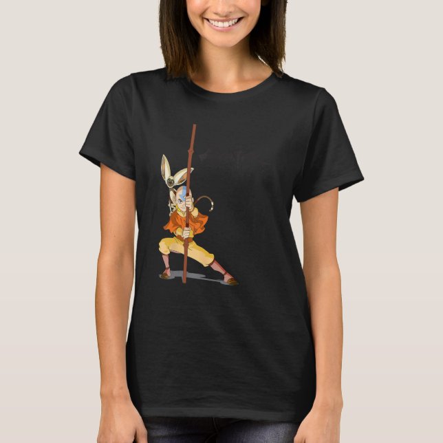 Avatar The Last Airbender Aang Momo T-Shirt (Front)