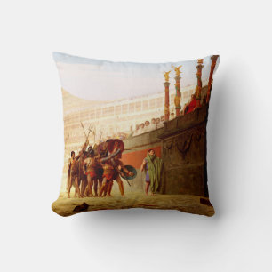 Ave Caesar by Jean-Leon Gerome Cushion