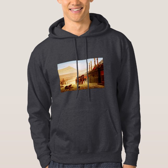 Ave Caesar by Jean-Leon Gerome Hoodie (Front)
