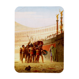 Ave Caesar by Jean-Leon Gerome Magnet