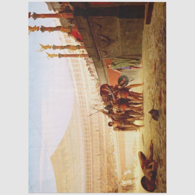 Ave Caesar by Jean-Leon Gerome Tissue Paper (Front)