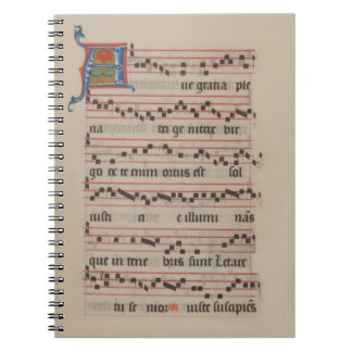 Ave gratia plena - Antiphon Mediaeval Manuscript Notebook