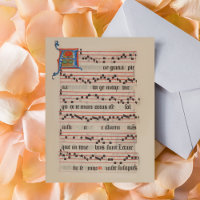 Ave gratia plena - Antiphon Mediaeval Manuscript