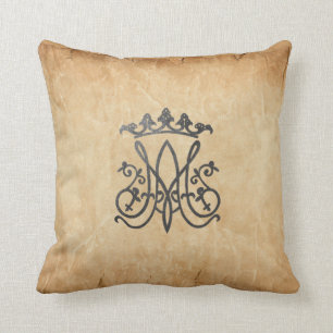 Ave Maria Monogram Cushion