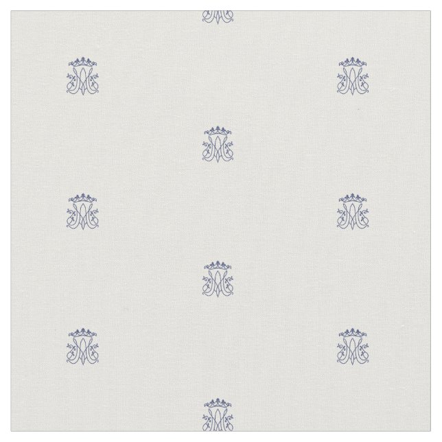 Ave Maria  Monogram pattern fabric (Close Up)