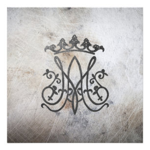 Ave Maria Monogram    Photo Print