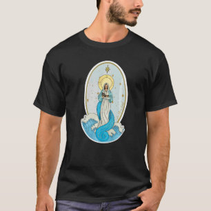 Ave Maris Stella Lady Blessed Mother Mary Latin Ca T-Shirt