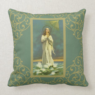 Ave Maris Stella Mary Virgin Rosary Cushion