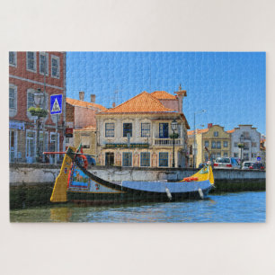 Aveiro and boat, Portugal Jigsaw Puzzle