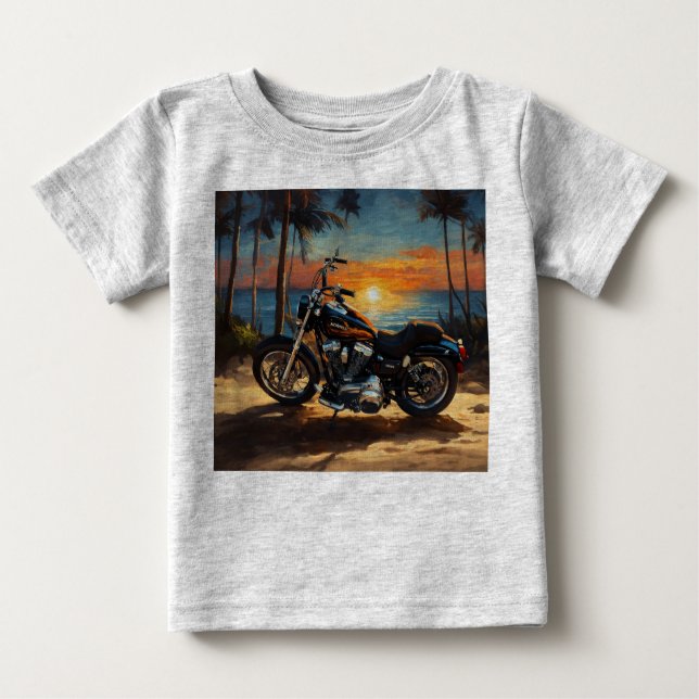 "Avengers Adventure: Baby T-Shirt with Bike Design (Front)