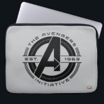 Avengers Classics | Avengers Initiative Lens Logo Laptop Sleeve<br><div class="desc">Check out this Avengers logo within a lens shape,  circled by the words "The Avengers Initiative: Est. 1963".</div>