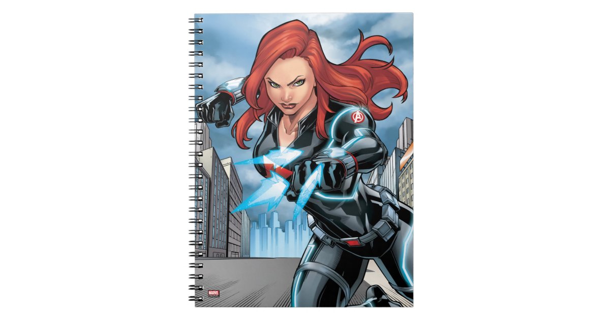 Avengers Classics Black Widow Attack Notebook Zazzle.co.nz