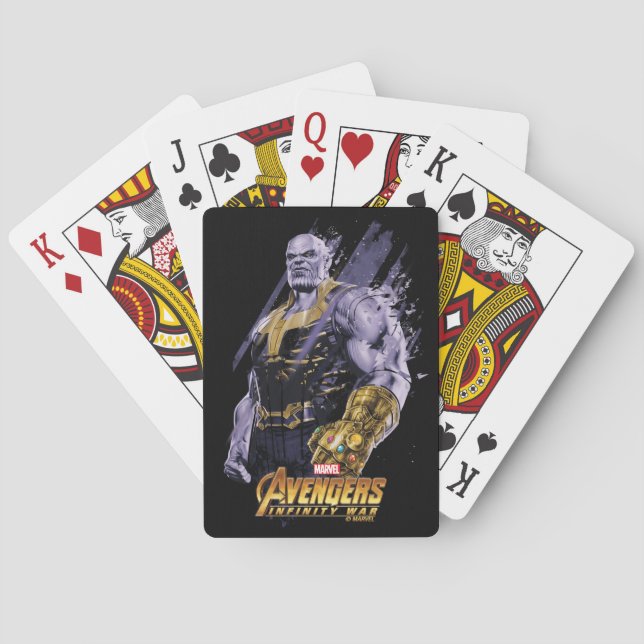 Avengers: Infinity War | Thanos Shattered Graphic Playing Cards (Back)