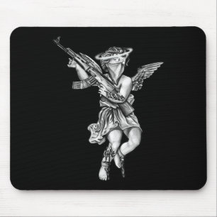 Avenging Angel Sinner Chicano Tattoo Mouse Pad