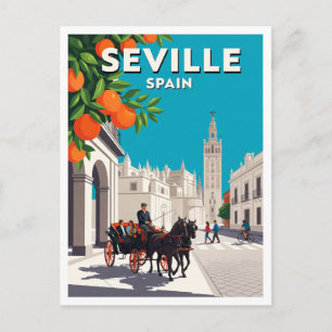 Avenida de la Constitución, Seville Spain Souvenir Postcard