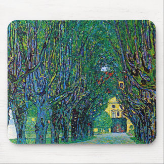 Avenue in schloss kammer park art by Gustav Klimt Mouse Pad