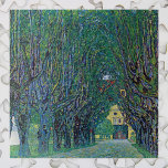 Avenue In Schloss Kammer Park by Gustav Klimt Jigsaw Puzzle<br><div class="desc">Avenue In Schloss Kammer Park (1912) by Gustav Klimt is a vintage Victorian Era fine art symbolism painting. An exterior view of a castle at the end of a long tree lined street surrounded by beautiful spring gardens. Schloss Kammer is a castle surrounded by the water of Lake Attersee in...</div>