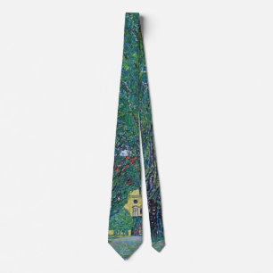 Avenue In Schloss Kammer Park by Gustav Klimt Tie