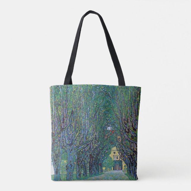 Avenue In Schloss Kammer Park by Gustav Klimt Tote Bag (Back)