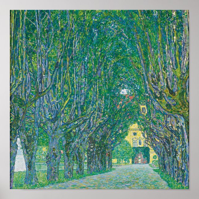 Avenue in the Park of Schloss Kammer by Klimt Poster (Front)